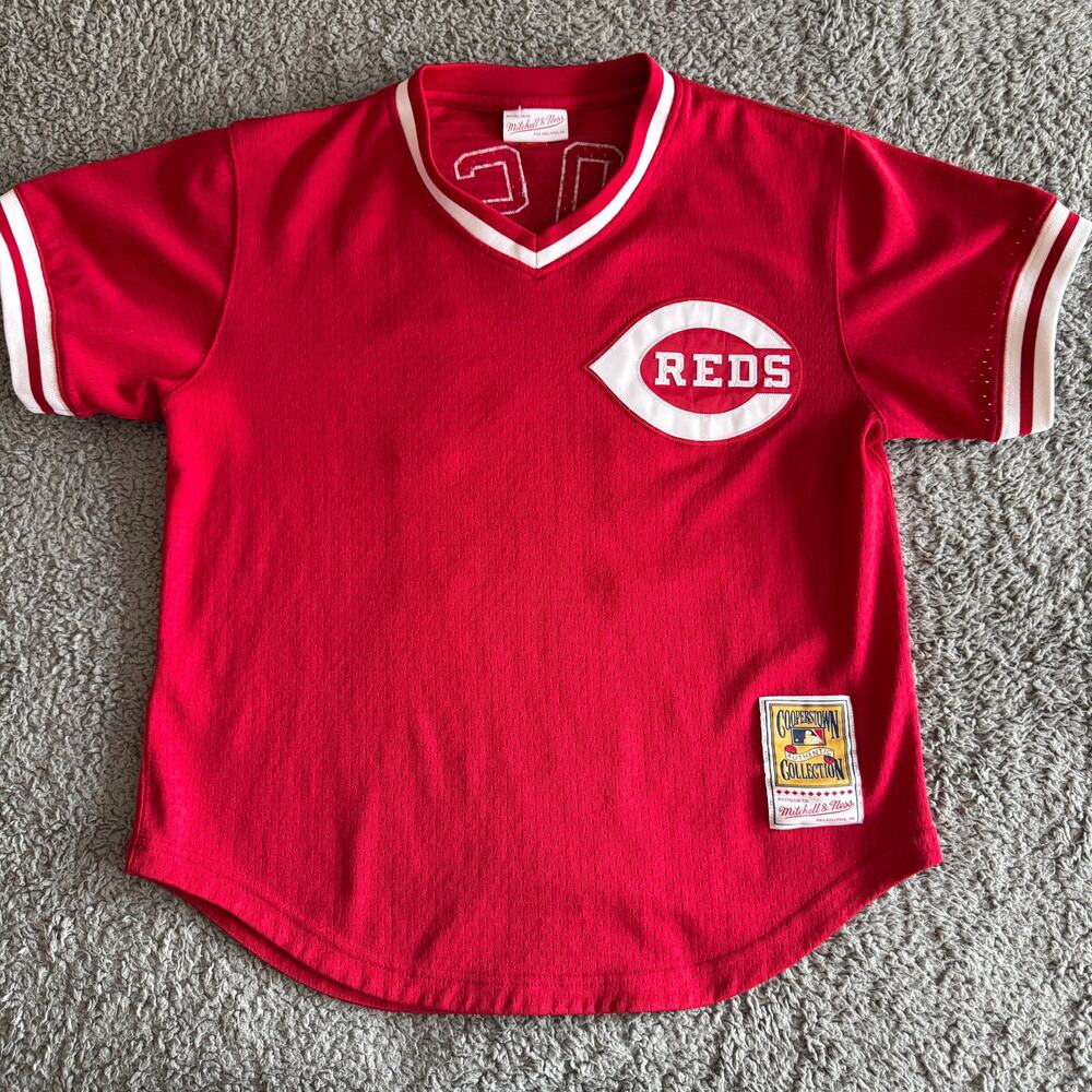 Authentic Mitchell & Ness Pete Rose 1984 MLB Cincinnati Reds Jersey Sz 40-M